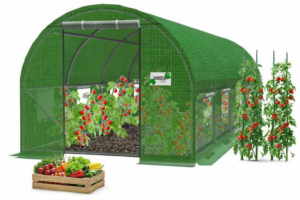 TUNEL FOLIOWY OGRODOWY 5 SEGMENTOWY ZIELONY 8 x 3 x 2 M