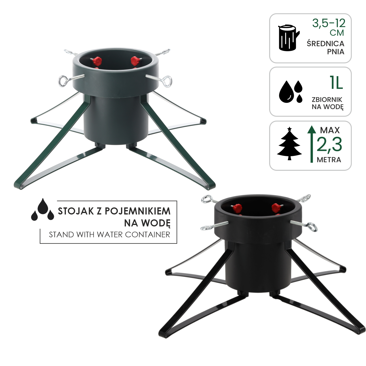 STOJAK CHOINKOWY ŚREDNI 5-12 CM *7502