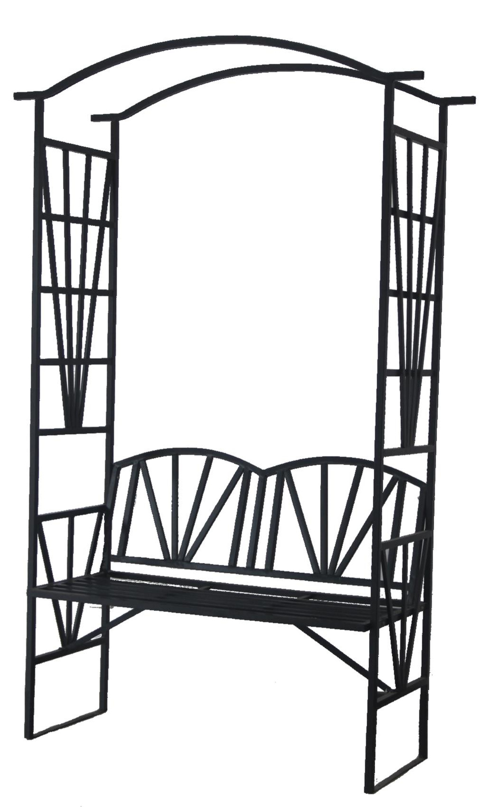 PERGOLA OGRODOWA Z ŁAWKĄ 114 x 45 x 208 CM - obrazek 2