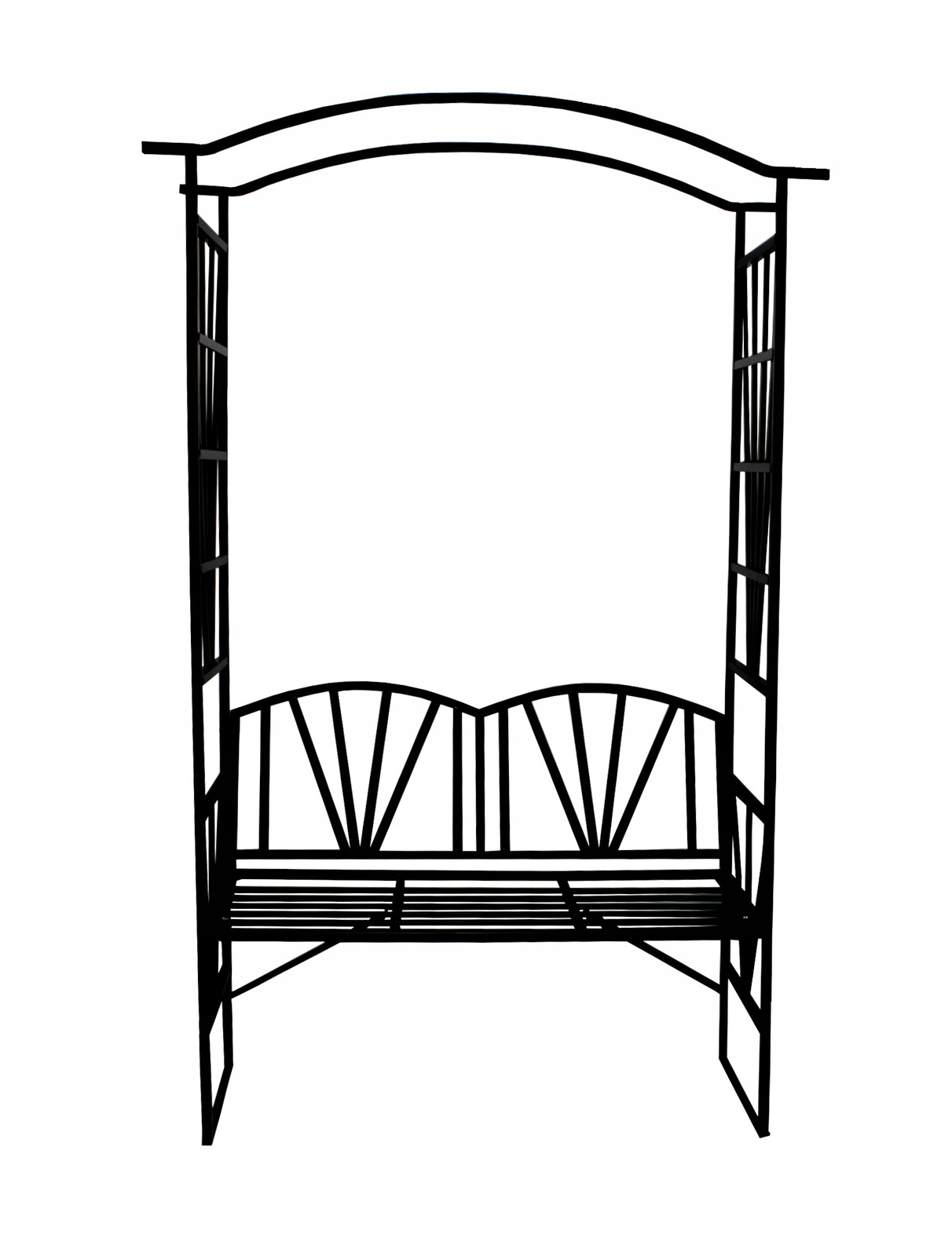 PERGOLA OGRODOWA Z ŁAWKĄ 114 x 45 x 208 CM - obrazek 3