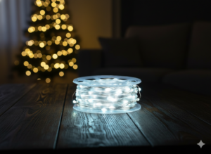 LAMPKI LED MICRO NA SZPULI 1000L ZIMNY BIAŁY, DŁ. 3 + 100 M *8561