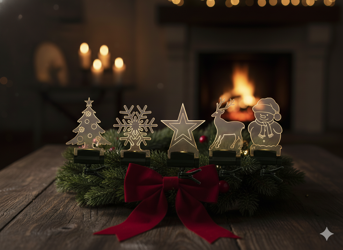 KPL. 5 LAMPEK MIX WZORÓW - RÓŻNE UCHWYTY Z PILOTEM 10,5 CM *9469 - obrazek 2