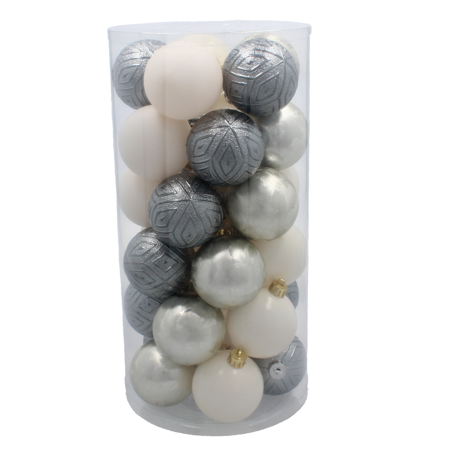 KPL. 30 BOMBEK 6 CM W TUBIE SZAMPAŃSKI/SZARY/BIAŁY *9995 - obrazek 2