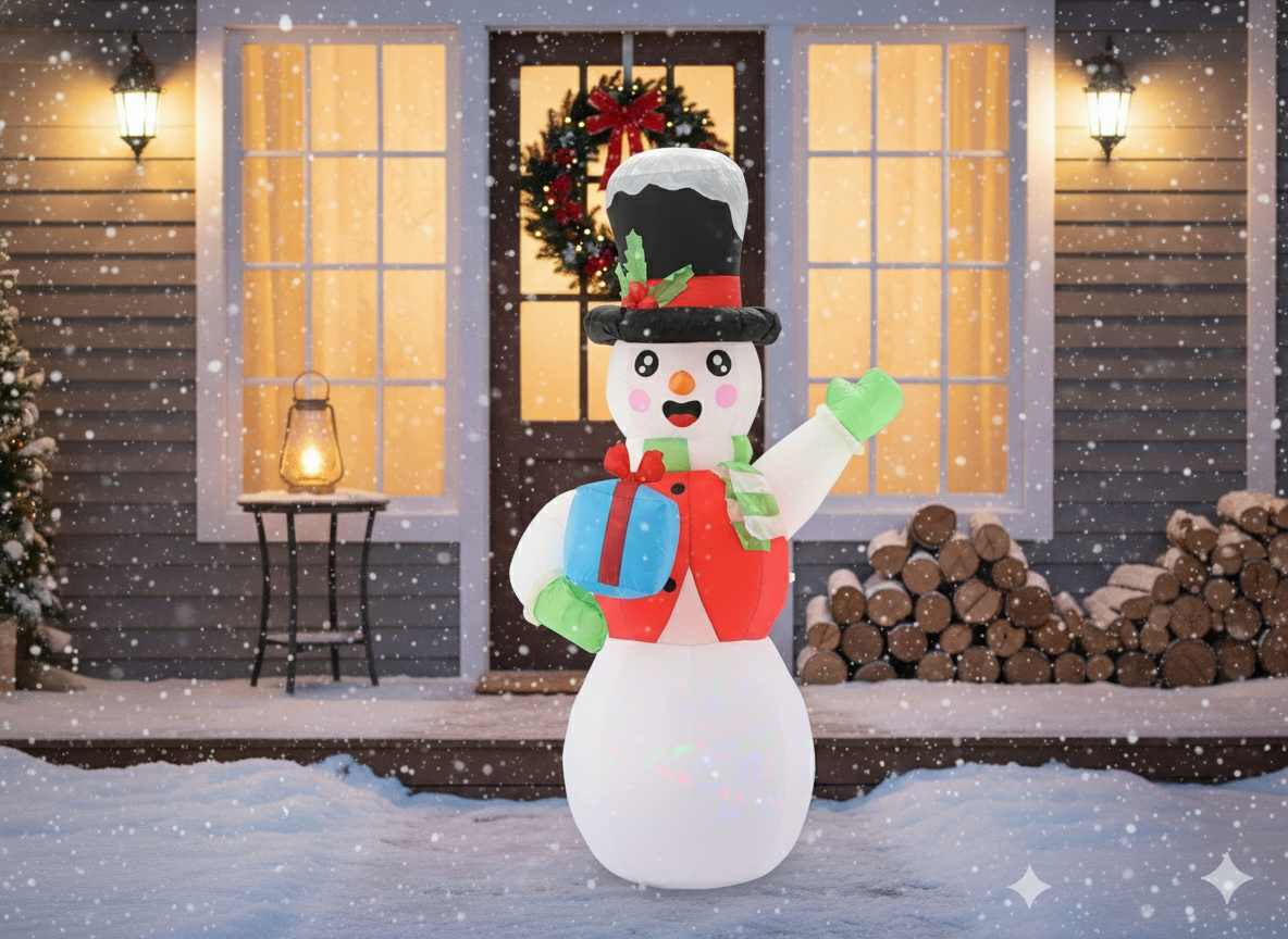 DMUCHANY BAŁWAN LED 180 CM *0400 - obrazek 3