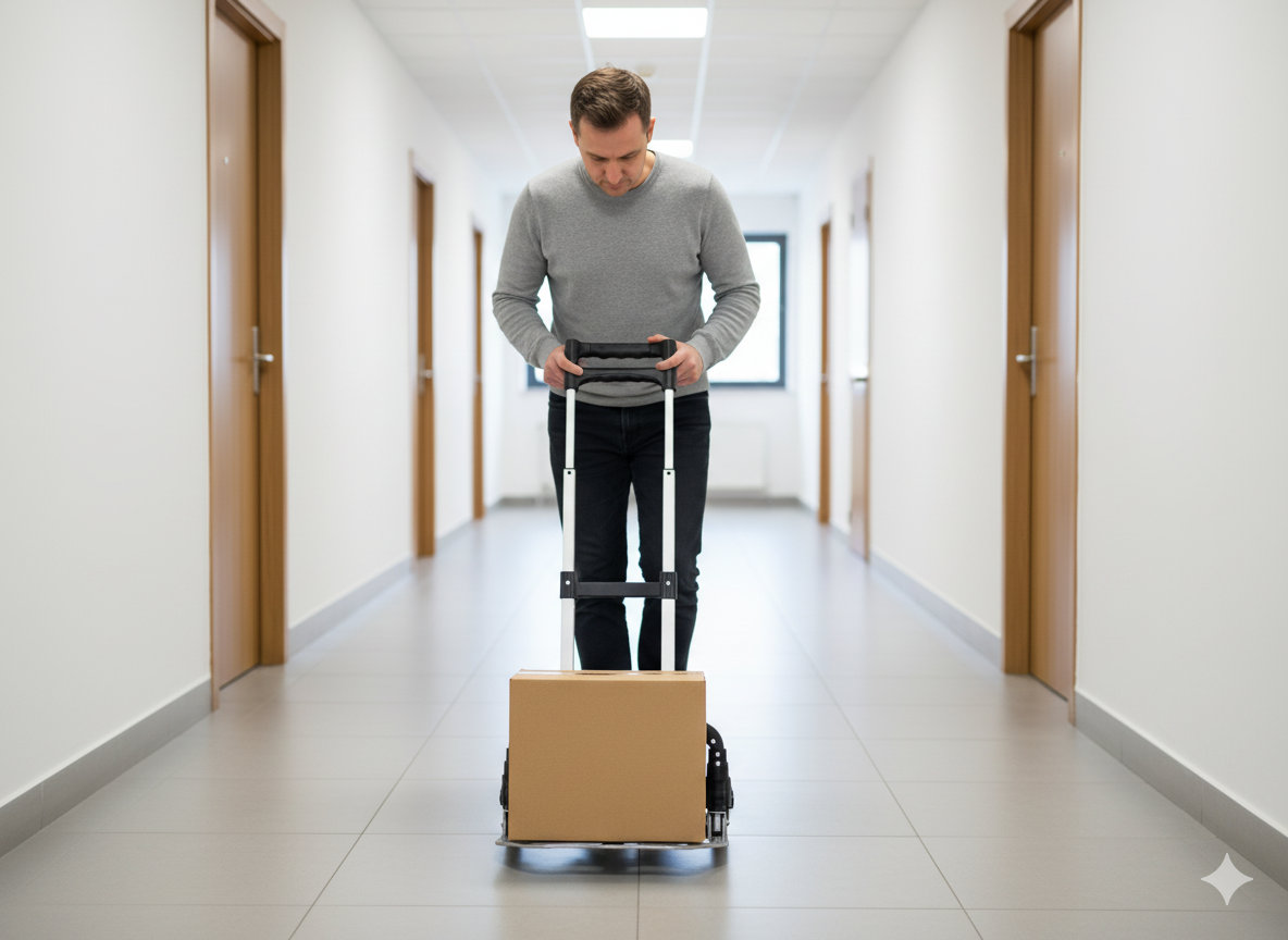 WÓZEK TRANSPORTOWY SKŁADANY ALUMINIOWY 39,5 x 42 x 100 CM UDŹWIG: 70 KG - obrazek 3