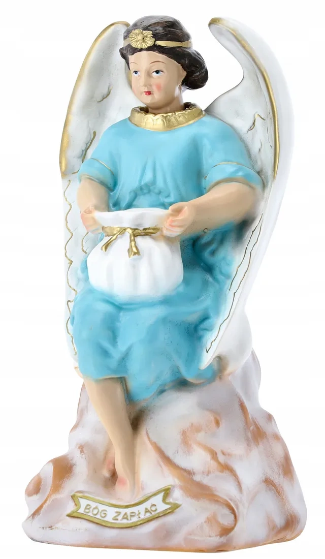 FIGURA ANIOŁ SKARBONKA 38 CM polyresin *1131 - obrazek 2