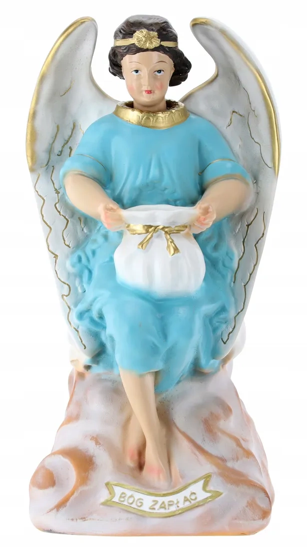 FIGURA ANIOŁ SKARBONKA 38 CM polyresin *1131 - obrazek 4