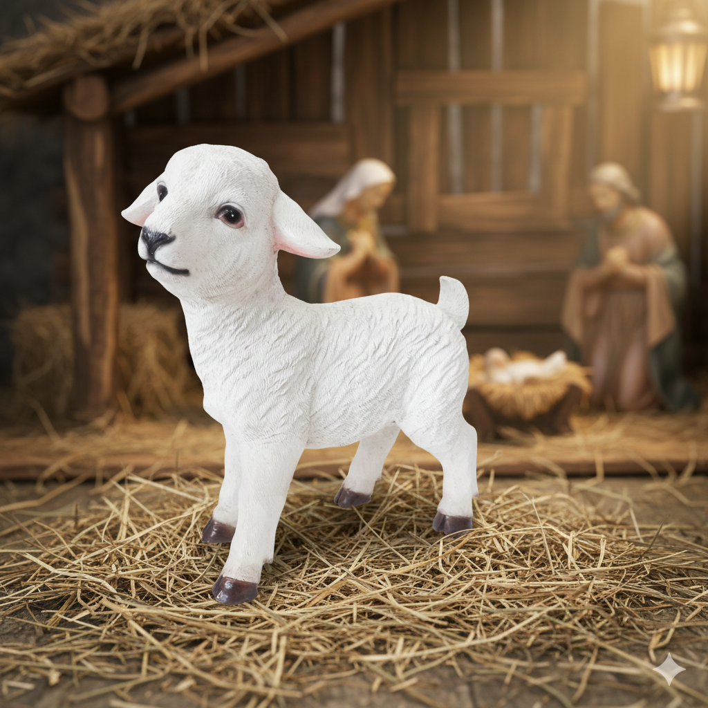 FIGURA BOŻONARODZENIOWA - OWIECZKA 30 CM *4442 - obrazek 3