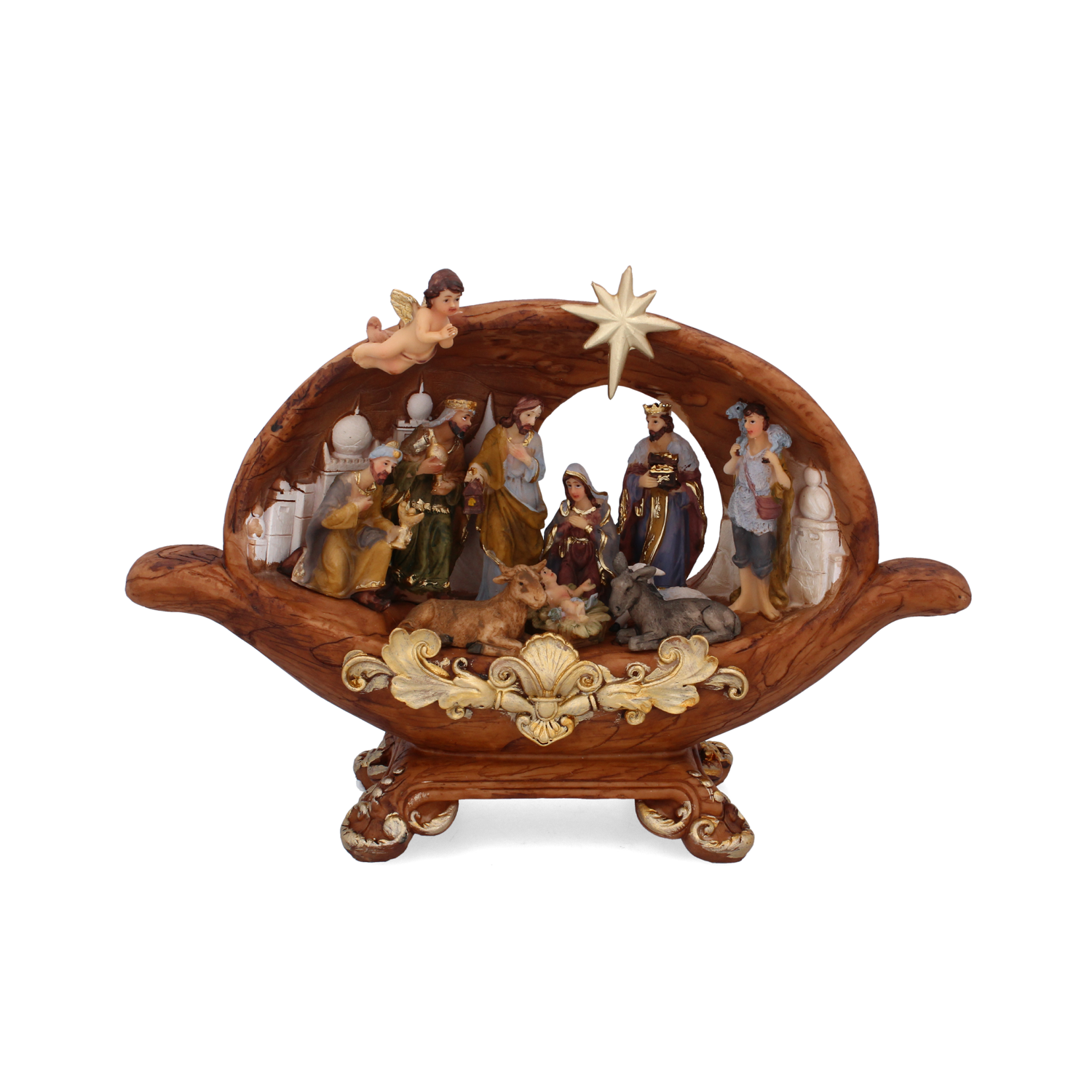 SZOPKA BOŻONARODZENIOWA GROTA 33,5 x 9,5 x 23 CM*1391 - obrazek 3