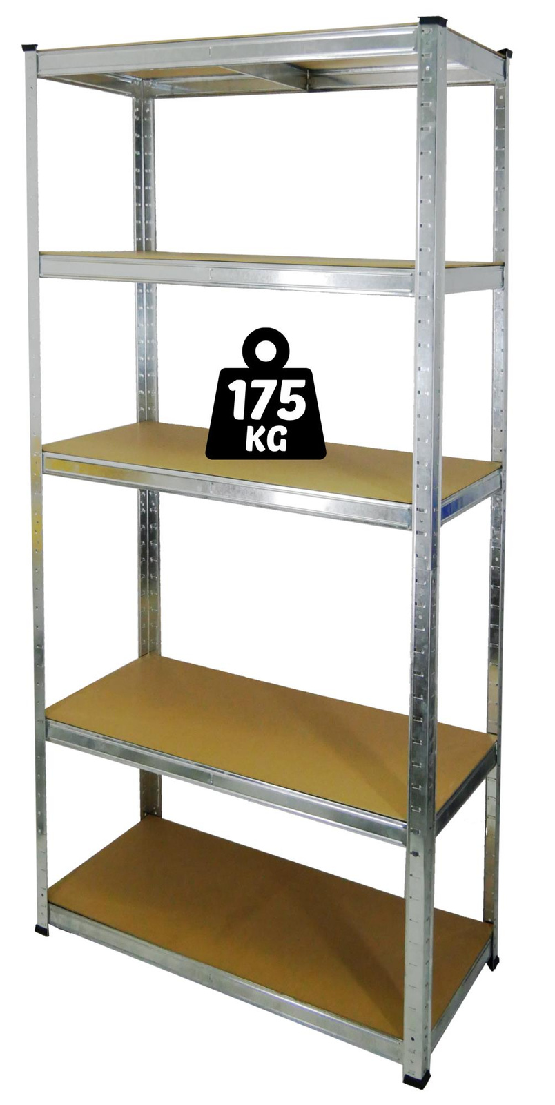REGAŁ 5-POZIOMOWY 180 x 90 x 40 CM UDŹWIG PÓŁKI: 175 KG *0878 - obrazek 2