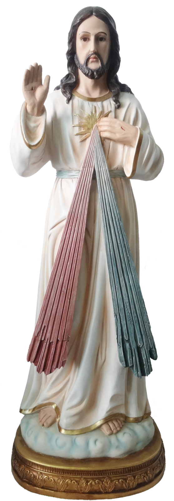 FIGURA JEZUS MIŁOSIERNY 99 CM SZKLANE OCZY *4534 - obrazek 2