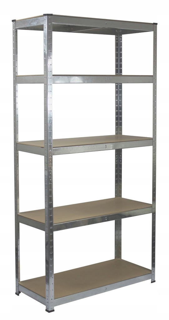 DWA REGAŁY 5-POZIOMOWE 90x30x180 CM UDŹWIG PÓŁKI:175 KG - obrazek 5