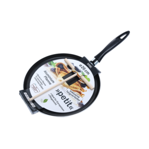 PATELNIA DO NALEŚNIKÓW ALUMINIOWA 26CM CREPESZ DREWNIANA SZPATUŁKĄ  *0040
