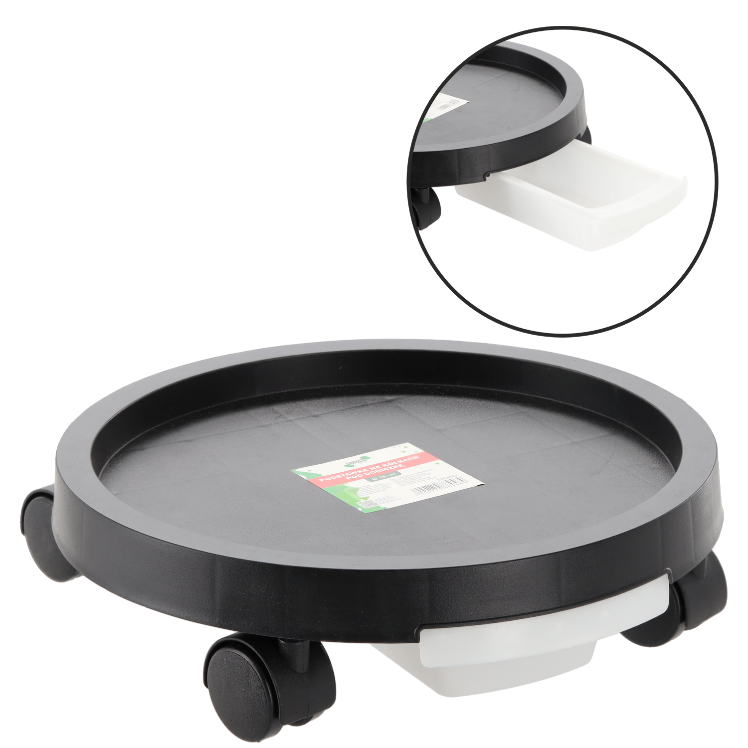 PODSTAWKA POD DONICZKĘ OKRĄGŁA NA KÓŁKACH FI 40 CM *7892