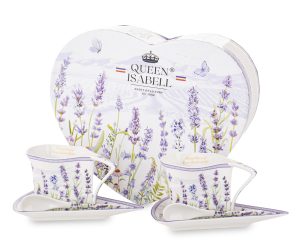 Kpl. Dwóch Filiżanek Z Podstawkami I Łyżeczkami