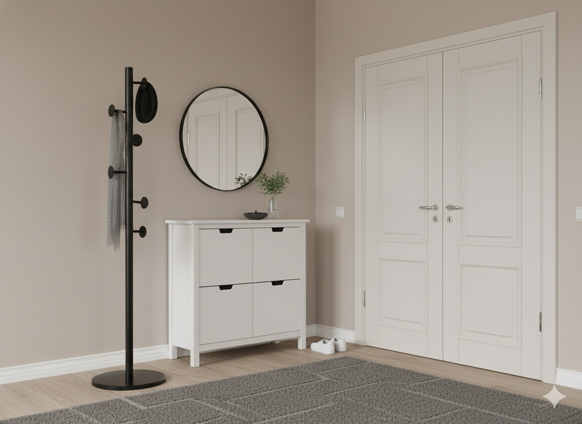 WIESZAK STOJĄCY REDA 174 CM CZARNY *5301