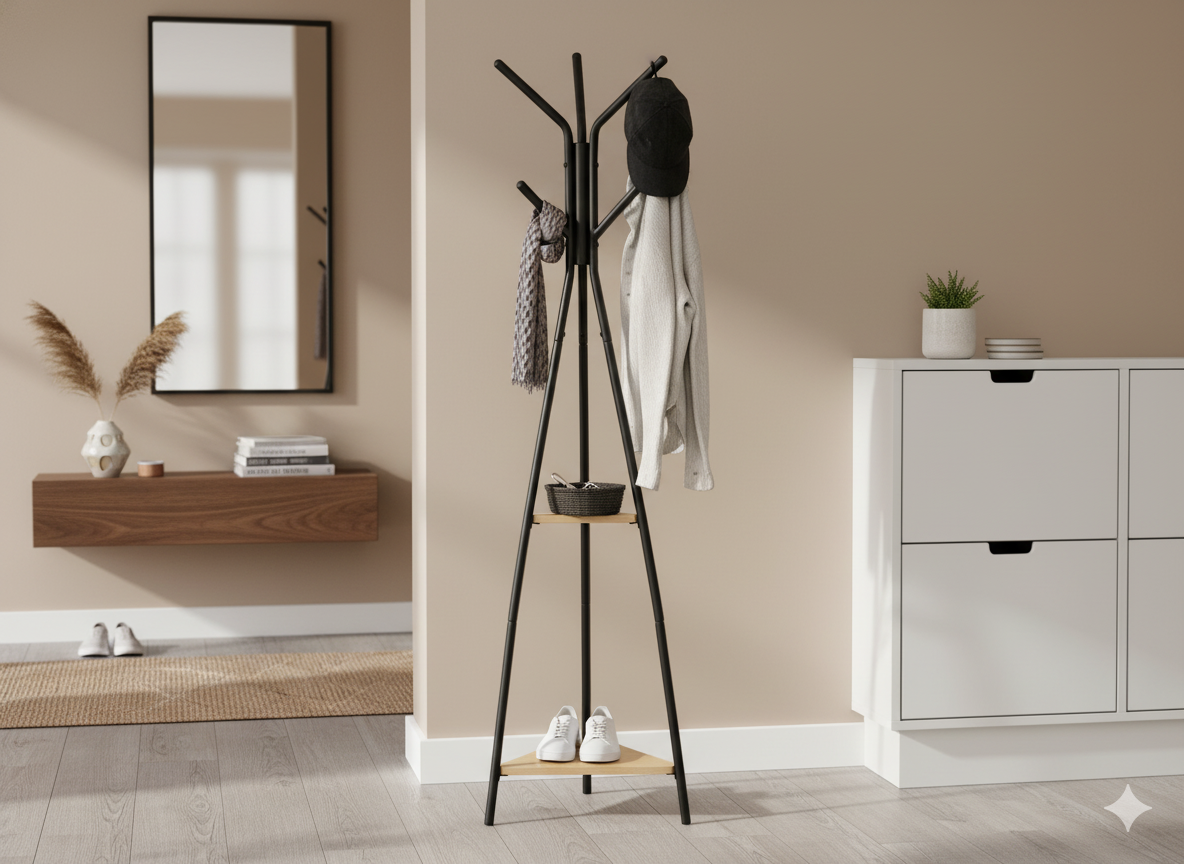 WIESZAK STOJĄCY TARES 180 CM Z PÓŁKAMI *5400 - obrazek 7