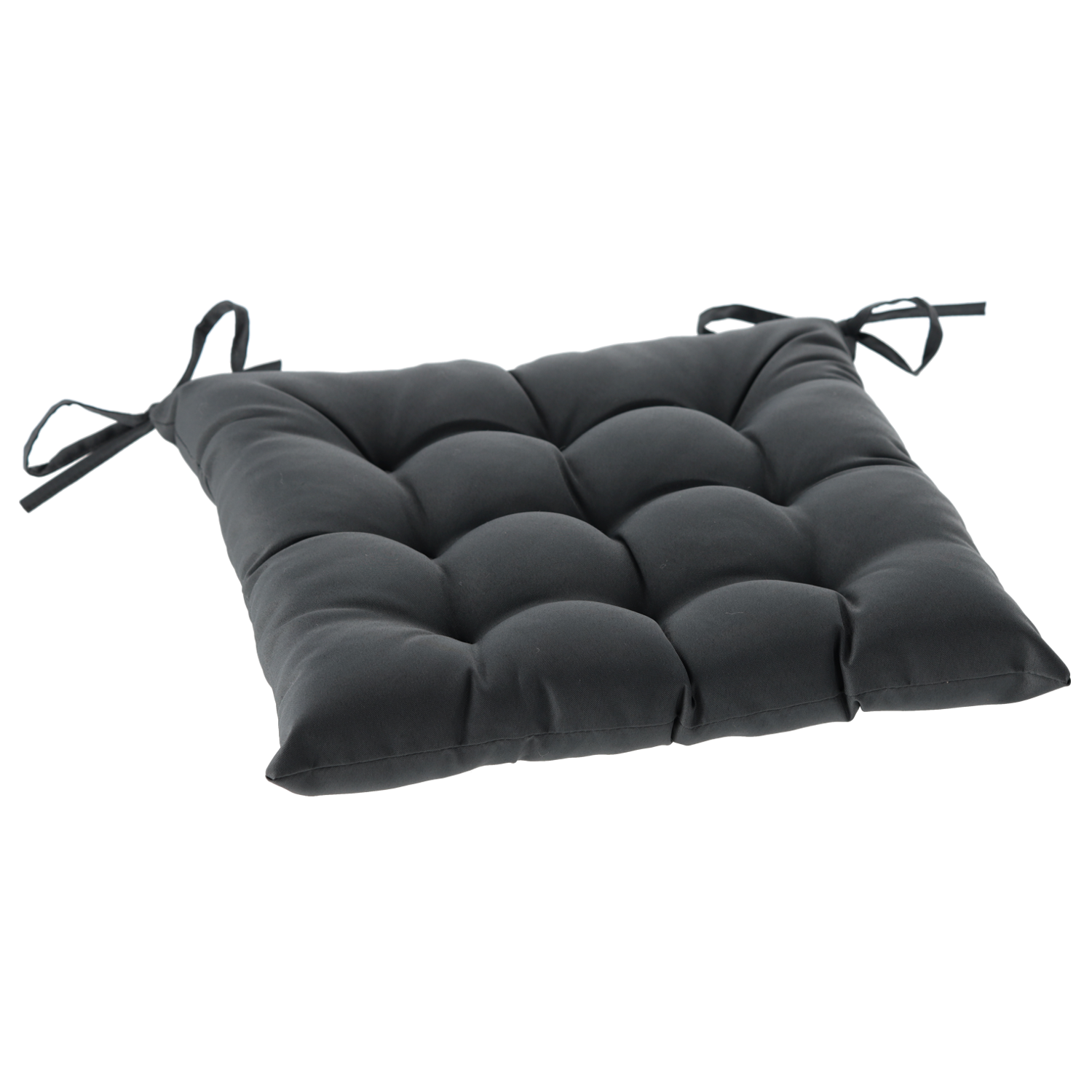 PODUSZKA NA KRZESŁO 40 x 40 x 6 CM CIEMNOSZARA - obrazek 2