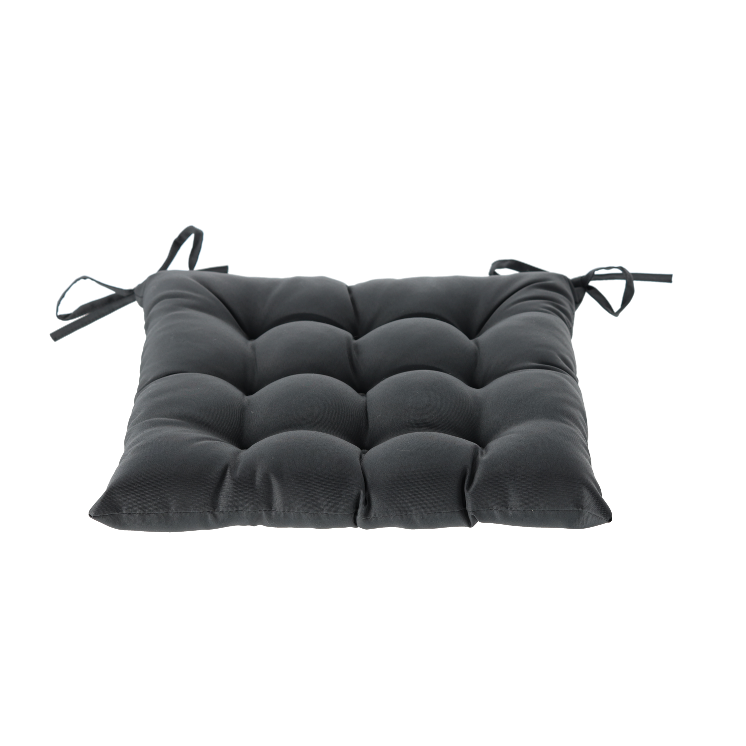 PODUSZKA NA KRZESŁO 40 x 40 x 6 CM CIEMNOSZARA - obrazek 3