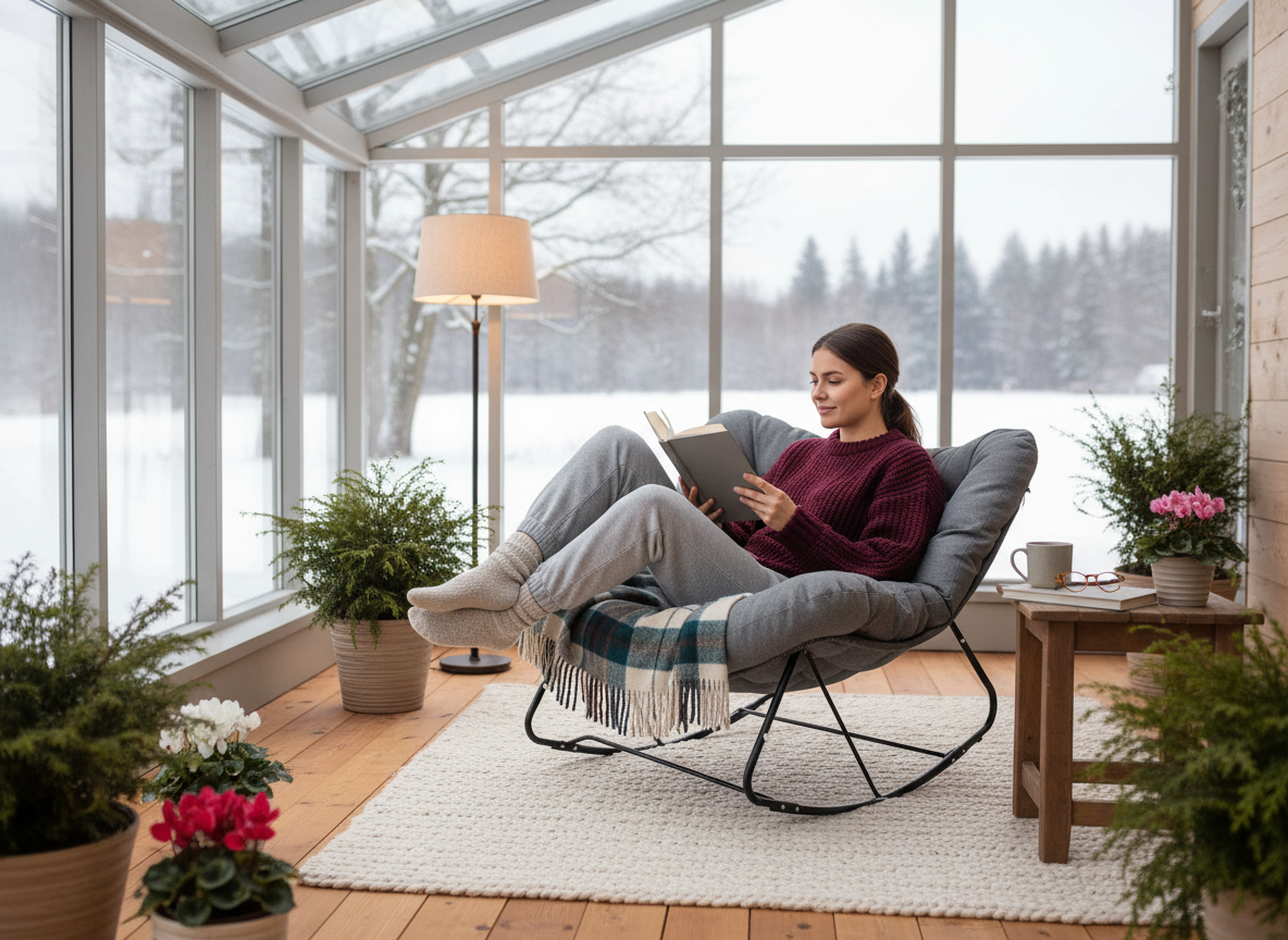 FOTEL BUJANY "SVINGA" 112 x 104 x 69 CM CIEMNOSZARY RATTAN, CIEMNOSZARE PODUSZKI - obrazek 4