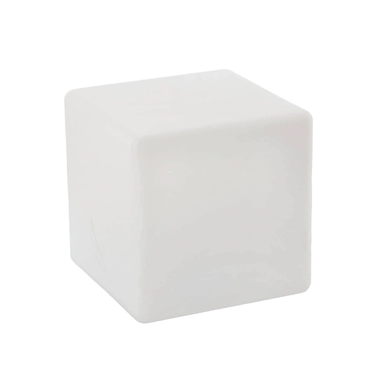 LAMPA SOLARNA KOSTKA BIAŁA 40 x 40 x 41 CM MULTIKOLOR Z PILOTEM *4903