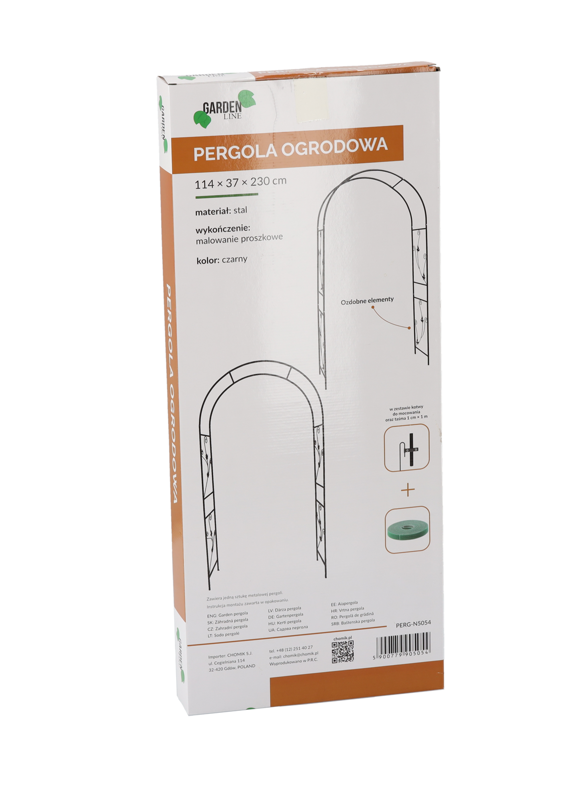 PERGOLA OGRODOWA 114 x 37 x 230 CM (+KOTWY) - obrazek 5