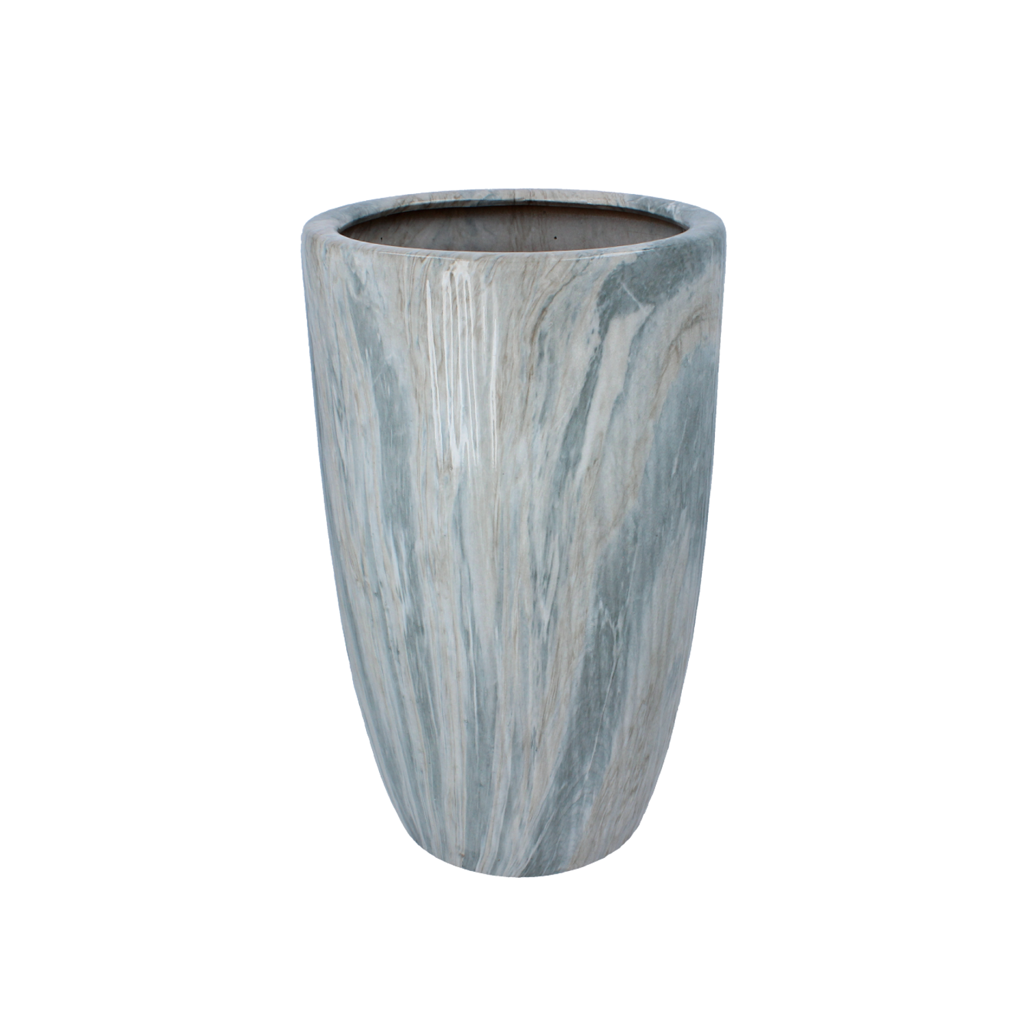 OSŁONKA CERAMICZNA NA DONICZKĘ 24 x 24 x 40 CM EFEKT MARMURU *5580