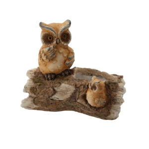 DONICZKA OGRODOWA - SOWY NA GAŁĘZI 38 x 19,3 x  33,5 CM *7102