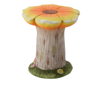 FIGURKA OGRODOWA - STOJAK NA DONICZKĘ KWIAT POMARAŃCZOWY 31 x 30,5 x 33 CM *7225