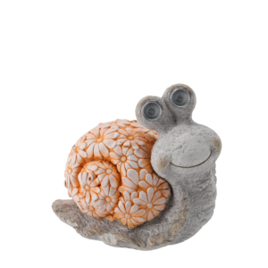 FIGURKA OGRODOWA - ŚLIMAK ZE ŚWIECĄCYMI OCZAMI 30,2 x 18,5 x 27,4 CM LED *7478