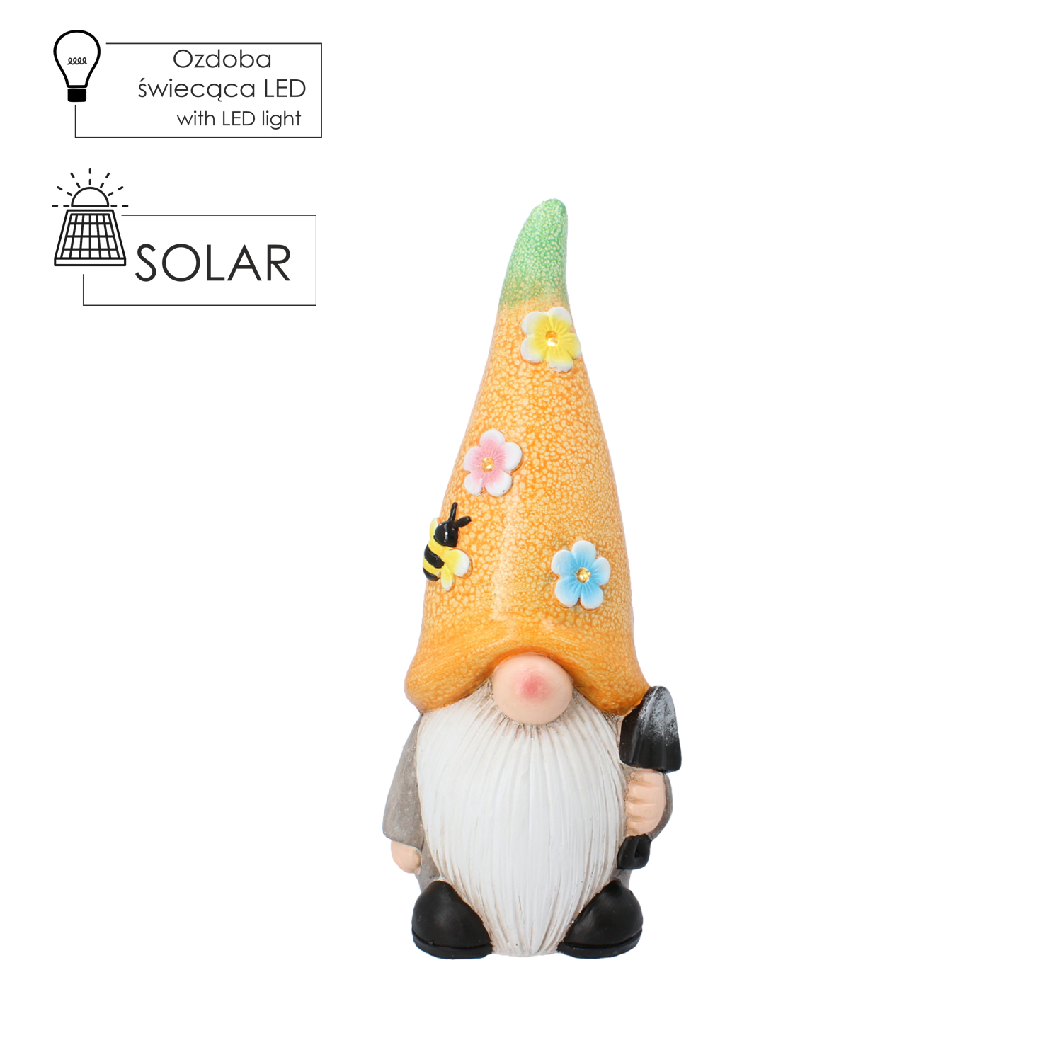 FIGURKA OGRODOWA - SKRZAT 17 x 14,2 x 41 CM LED *7775 - obrazek 5
