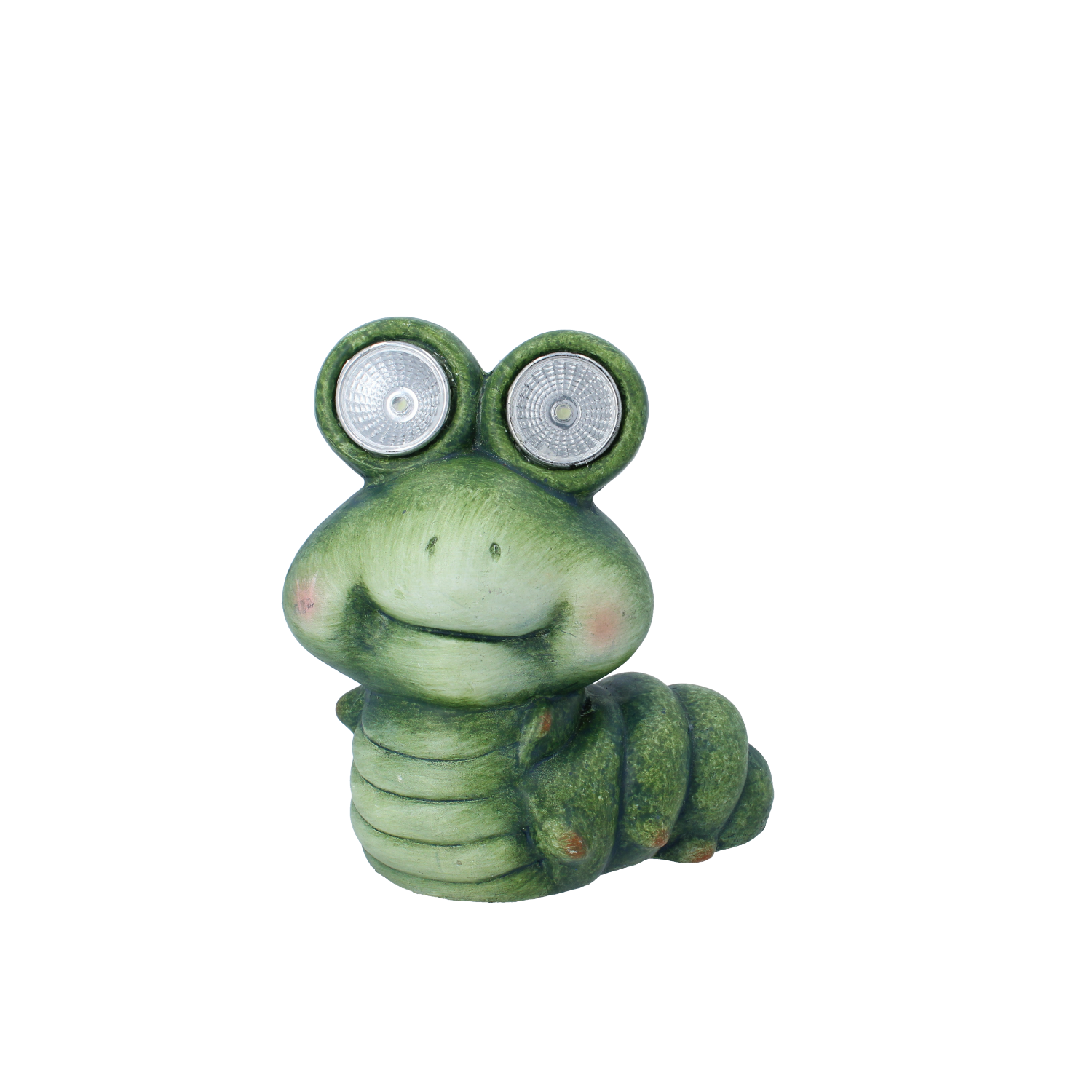 FIGURKA OGRODOWA - GĄSIENICA ZE ŚWIECĄCYMI OCZAMI 15 x 10 x 17,5 CM LED opak=4szt *7799