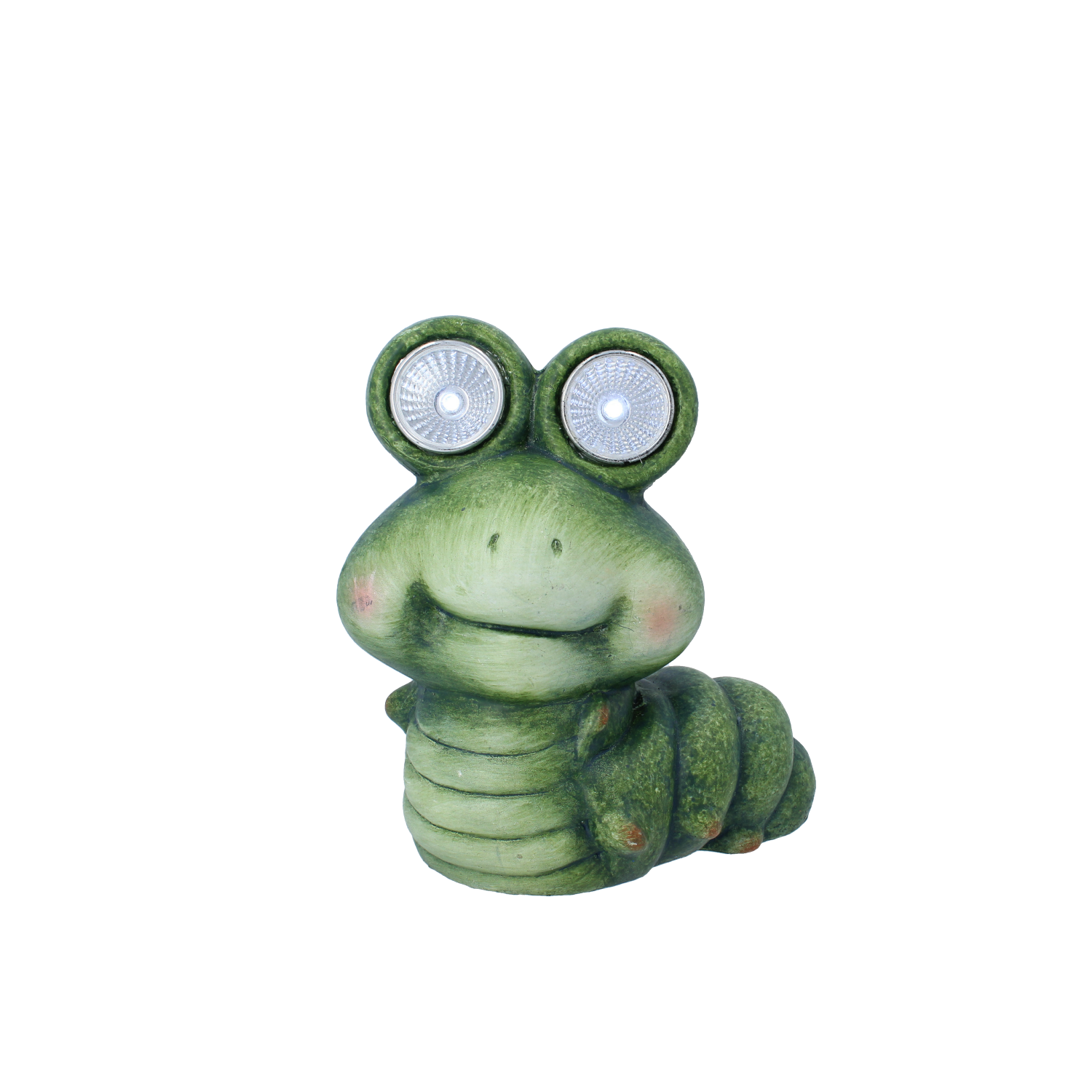 FIGURKA OGRODOWA - GĄSIENICA ZE ŚWIECĄCYMI OCZAMI 15 x 10 x 17,5 CM LED opak=4szt *7799 - obrazek 2