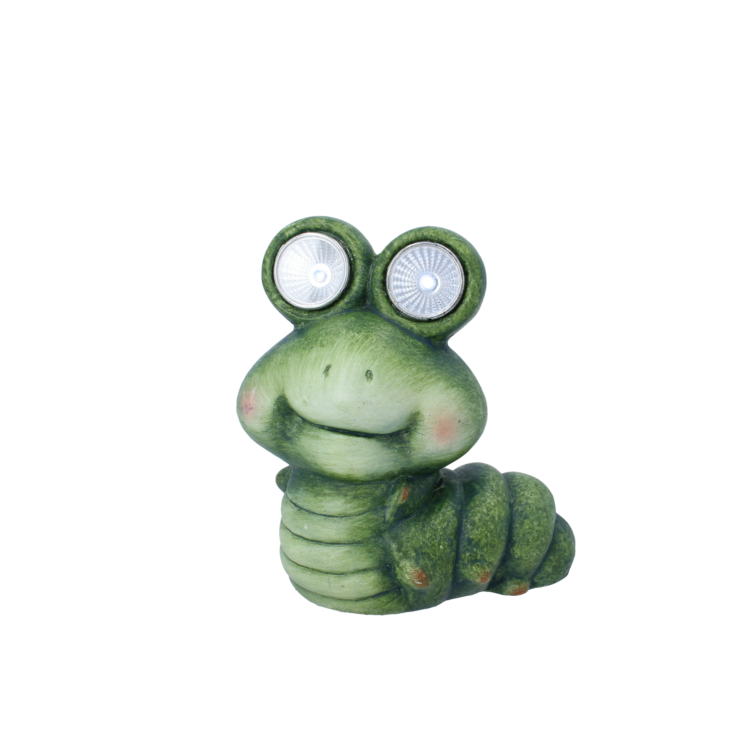 FIGURKA OGRODOWA - GĄSIENICA ZE ŚWIECĄCYMI OCZAMI 15 x 10 x 17,5 CM LED opak=4szt *7799 - obrazek 4