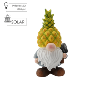 FIGURKA OGRODOWA - ANANASOWY SKRZAT LED 21 x 18 x 40 CM *0333