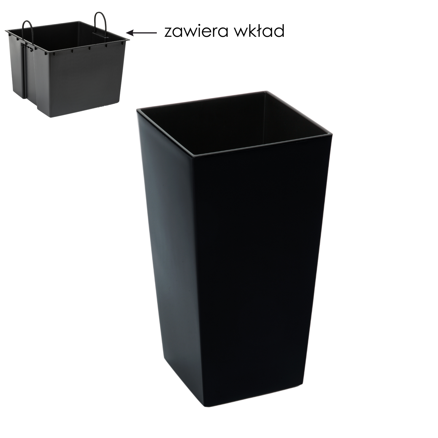 DONICZKA FINEZJA 300X300 MM Z WKŁADEM – CZARNY*45471 - obrazek 2