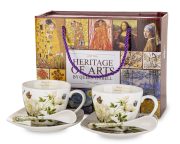 Kpl. Dwóch Filiżanek Z Podstwkami I Łyżeczkami