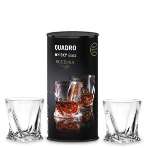 Pl Bohemia Prestige Quadro Szklanka Whisky Tuba 2X