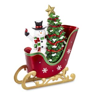 Figurka Bałwan Na Saniach Led-Prom.