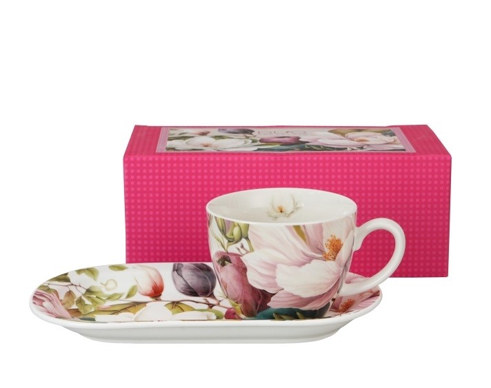 Pl Filiżanka Ze Spodkiem Magnolie