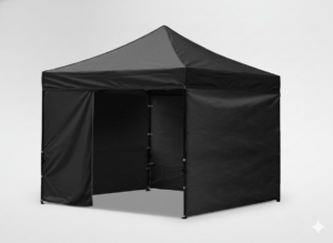 NAMIOT HANDLOWY 3 X 3 M CZARNY