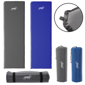 MATA TURYSTYCZNA SAMOPOMPUJĄCA 180 x 50 x 2.5 CM 850 G CIEMNA NIEBIESKA / SZARA