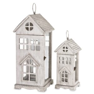 Lampion Drewniany Kpl. 2 Szt.