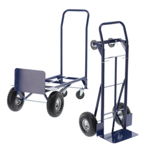 WÓZEK MAGAZYNOWY DWUFUNKCYJNY NIEBIESKI. UDŹWIG: 150 KG / 200 KG