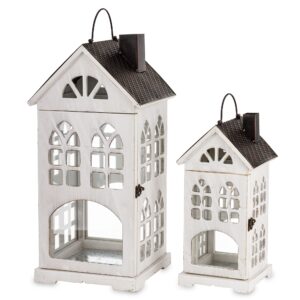 Lampion Drewniany Kpl. 2 Szt.