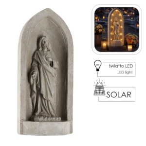 FIGURA JEZUS W KAPLICZCE LED 22,5 x 20 x 51,5 CM *1598