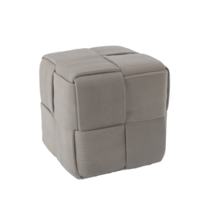 PUFA KOSTKA PLECIONA 43 x 43 x 43 CM JASNOSZARA *6045
