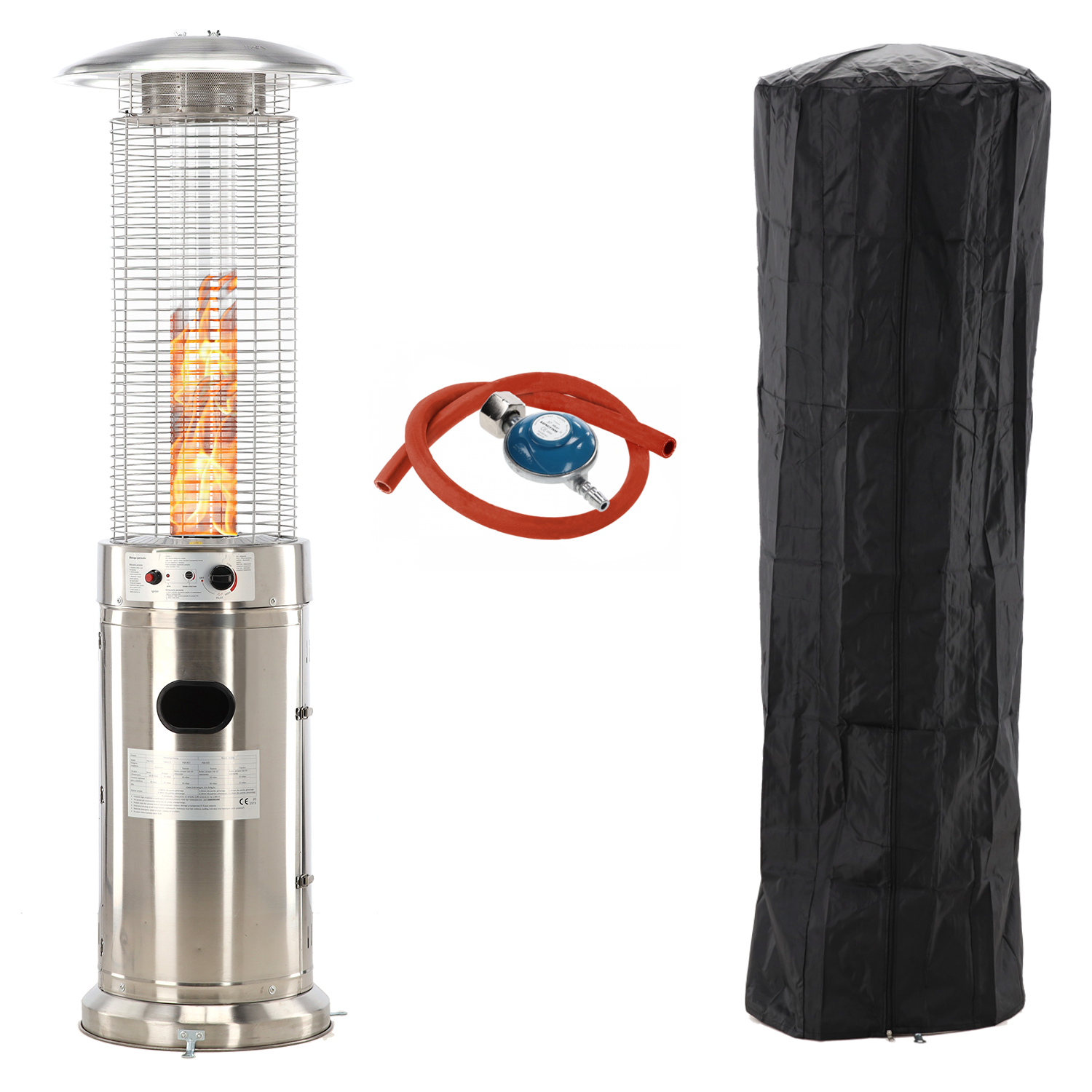 PARASOL GAZOWY OKRĄGŁY ZE STALI NIERDZEWNEJ 180 CM *6387 - obrazek 11