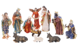 ZESTAW FIGUR BOŻONARODZ. 11 EL. do 46 CM polyresin *3099