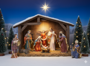 ZESTAW FIGUR BOŻONARODZ. 11 EL. do 46 CM polyresin *3099